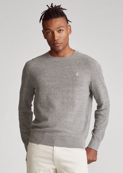 Men's Polo Ralph Lauren Cotton-Linen Crewneck Sweater | 309816NMO